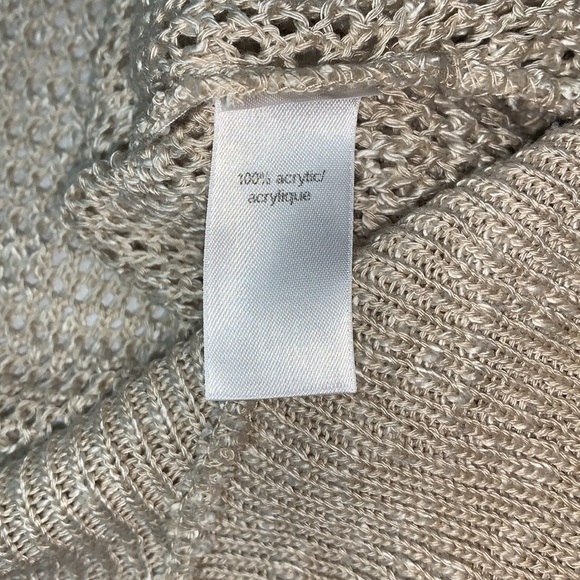 Maurices Tan Knit Sweater with cut out shoulder Size XS - Picture 5 of 5